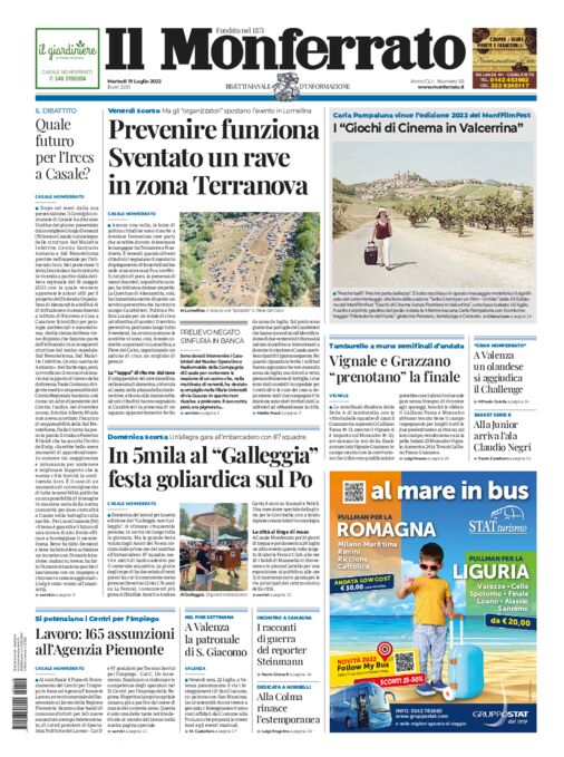 Il Monferrato - Edizione 55 del 19/07/2022